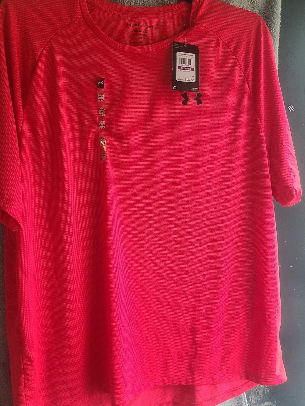 Under Armour Men’s Red Short-Sleeve Performance Shirt